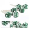 6Pcs Bridal Wedding Bride Bouquet Holder Decoration Floral Foam Flower Handle