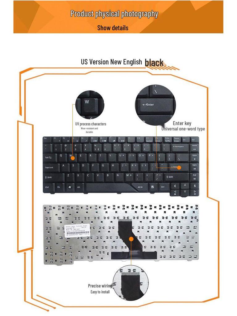 Applicable RU/SP/BR/UK Keyboard for Acer 4730/4730Z 1641 5315 5930G 4220 4330