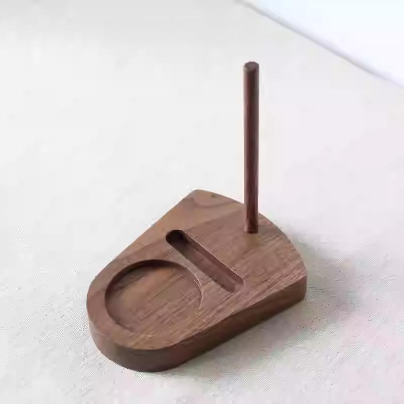 Suport din lemn de nuc pentru farfurii Suport pentru vase Suport de prezentare pentru masă Placă de scurgere Raft de servire și depozitare pentru bucătărie Decor
