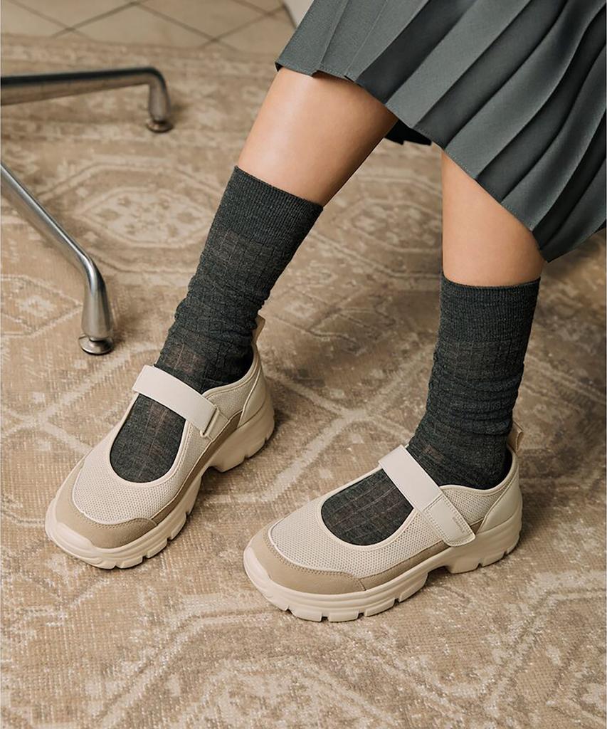 Beanpole Accessory Mesh Platform Sneakers - Beige