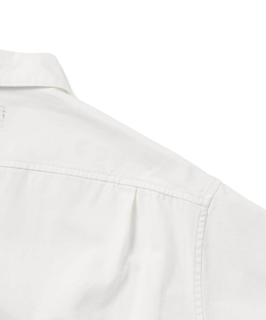 THISISNEVERTHAT Washed Denim Zip S/S Shirt Off White