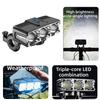 Solar Charging Bicycle Front Light USB Rechargeable Handlebar Lamp Cycling Light  Mountain Bike