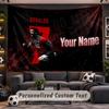 Wall Hanging Tapestry Custom NameCristiano Ronaldo Pattern Personalized Printed Fabric Wall Decor