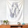 Ins Style Girl Hanging Cloth Cartoon Dormitory Bedroom Bedside Tapestry Wall Background Cloth Rental House Decorative Cloth