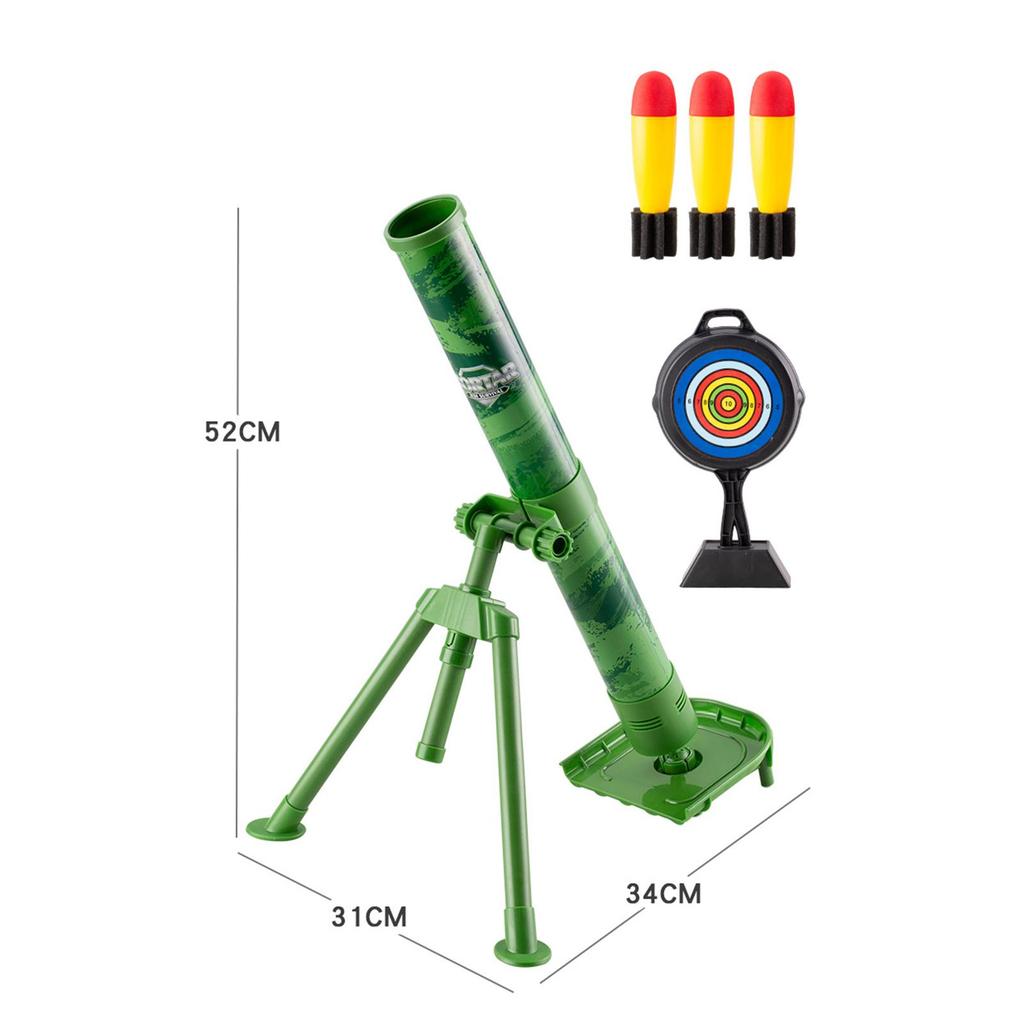 Mortar Launcher Toy with Speaker, Sound Function, Foam Simulation for Children, , Birthday Gift