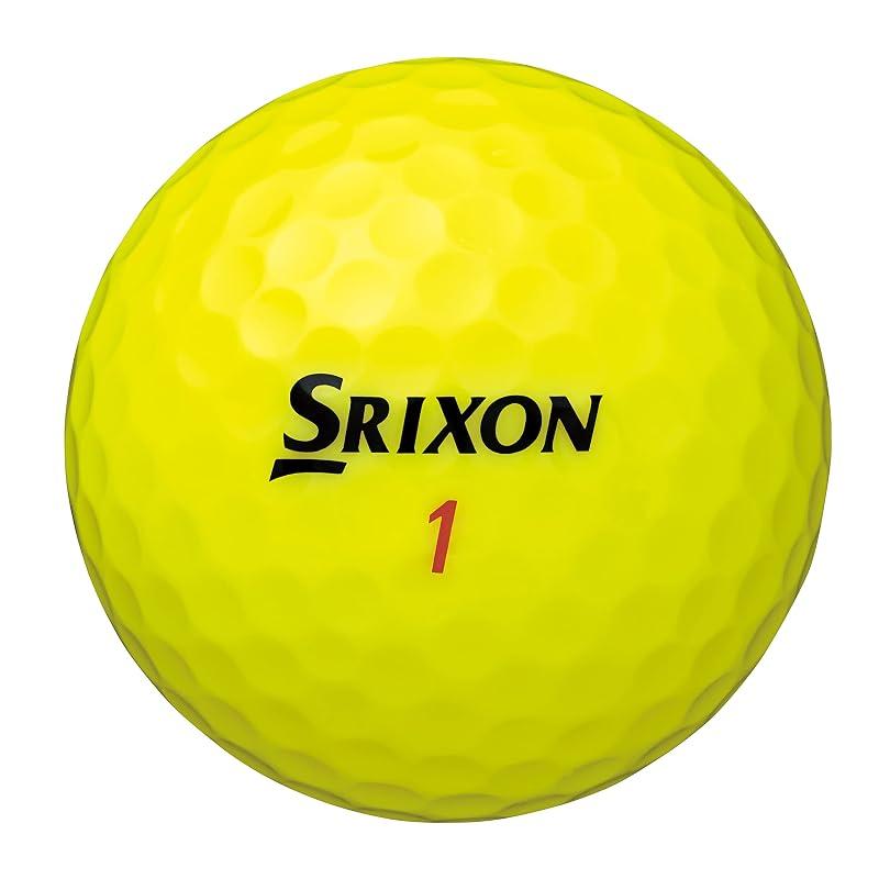 DUNLOP SRIXON DISTANCE9 Golf Balls, 2022 Model, 1 Dozen (12 balls), Passion Yellow