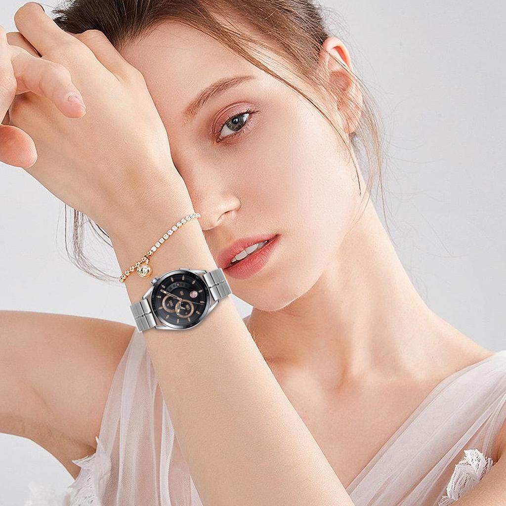 For Huawei Watch GT Runner Strap Replacement Stainless Steel Smart Watch Band with Buckle