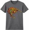 Kiwi Vogel T-shirt Kleurrijk Abstract Dierlijke Kunst Grafisch T-shirt