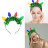 Weihnachts-LED-Haarreif mit Glühbirnen- und Lametta-Form für Erwachsene Styling Haar Zubehör