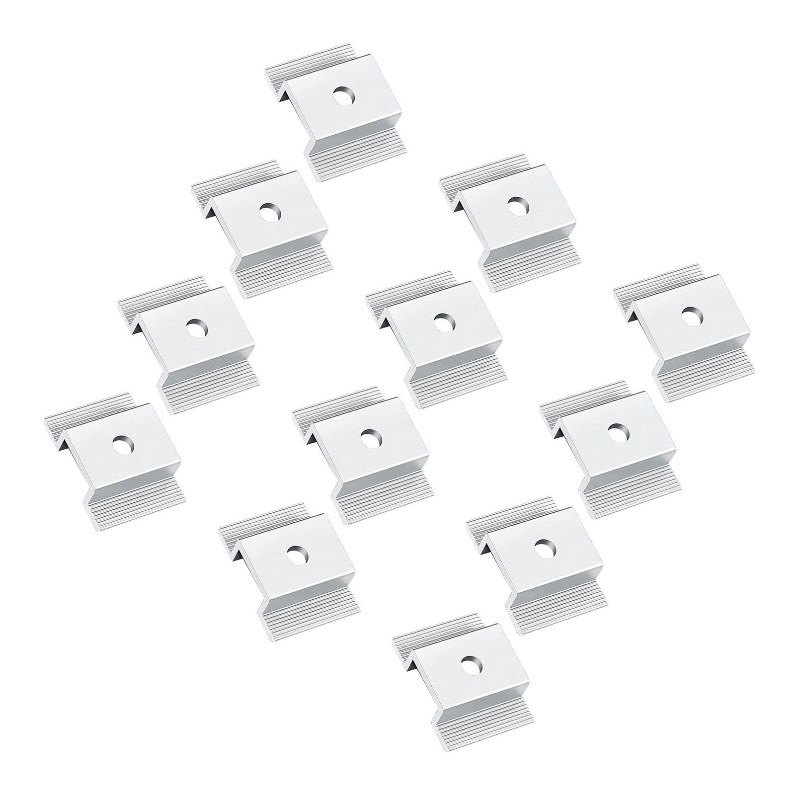 

12 шт. Зажимы для солнечных панелей Кронштейны для крепления из алюминиевого сплава Аксессуары для кровельных систем Конструкции для легкой установки