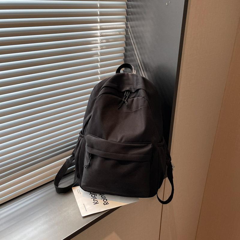 Schoolbag1011 summer solid color backpack simple versatile casual backpack lightweight travel backpack bags