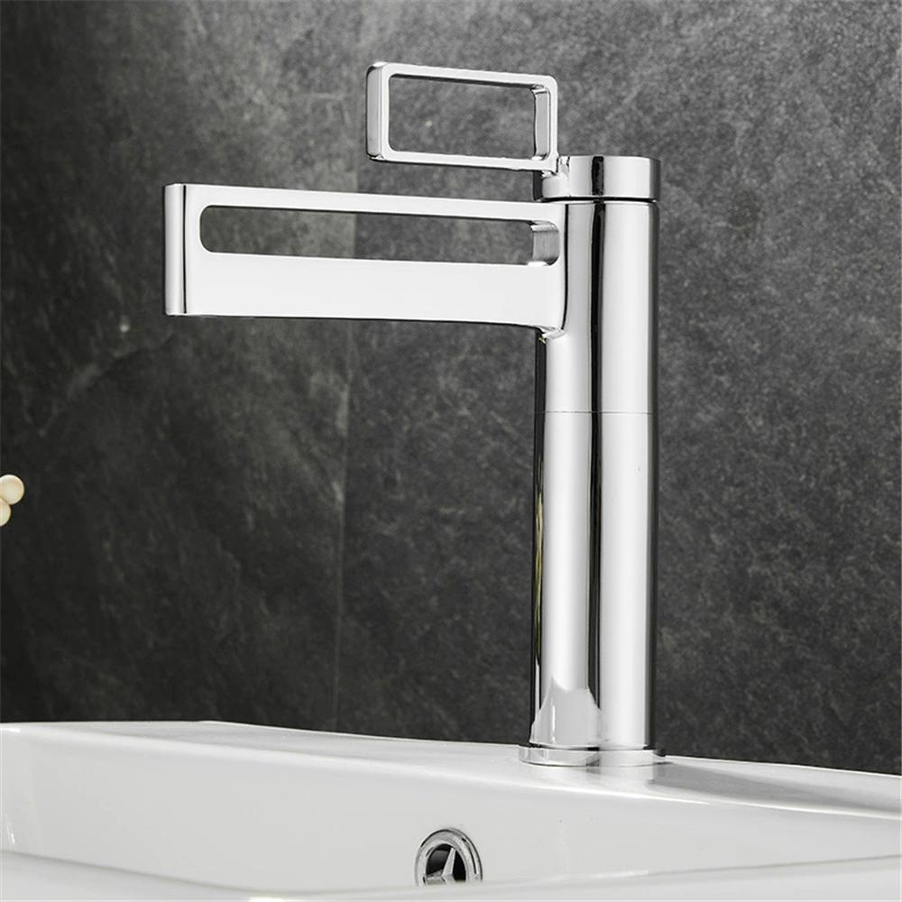 Gold Bathroom Faucet Hot & Cold Black Basin Faucets Brass Bathroom Sink Faucet Deck Mounted Lavotory Faucet Mixer Water Tap