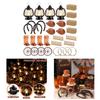 Cowboy Theme Party Home Decoration Set Mini Cowboy Hat Lantern Horseshoe Wagon Wheel Hay Bales Creative Festival Decor Supplies