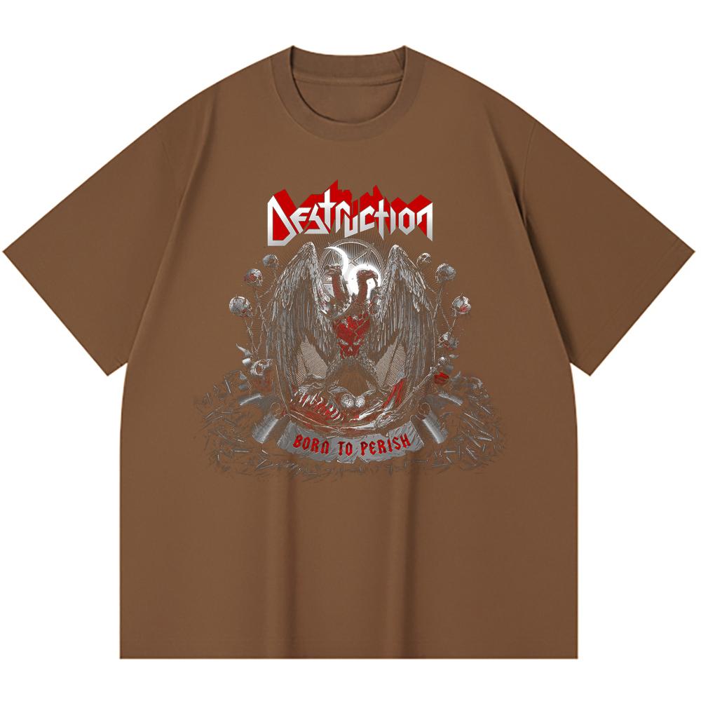 T-shirt Heavy Metal 100% Cotone 230 Gsm Stampa Band Rock Musica Popolare Unisex T-shirt Pesante in Cotone