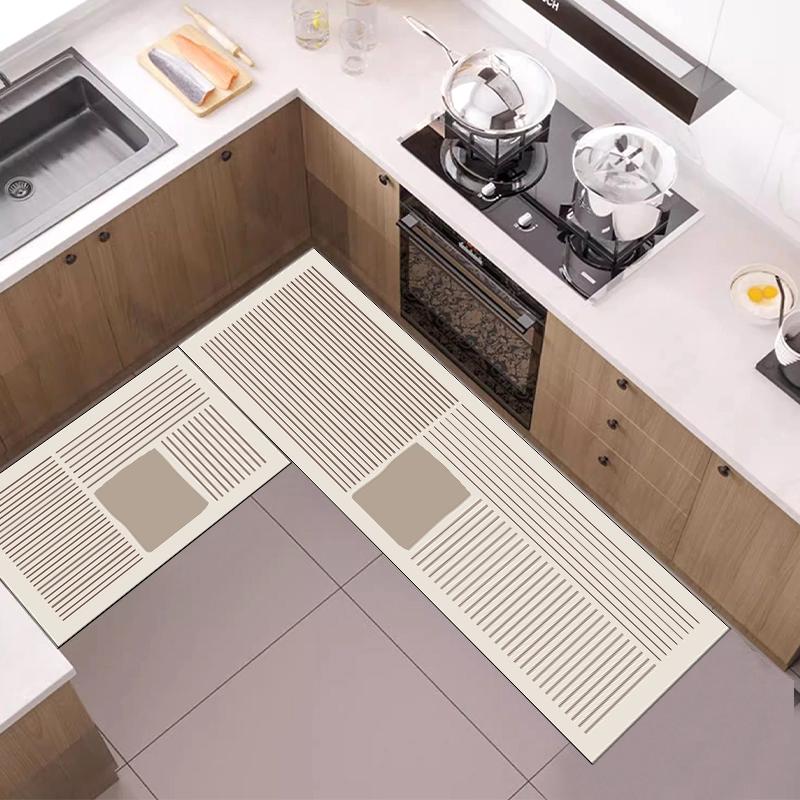 Nordic Modern Kitchen Floor Mat Home Entrance Doormat Living Room Carpet Anti-slip Bedroom Long Rugs Alfombras De Cocina