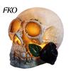 Halloween Umgebungslicht Gotische Schädel Rose Figur, Tag der Toten Harz Party Dekoration Statue, Gruselige Skelettkopf Lampe für Schreibtisch