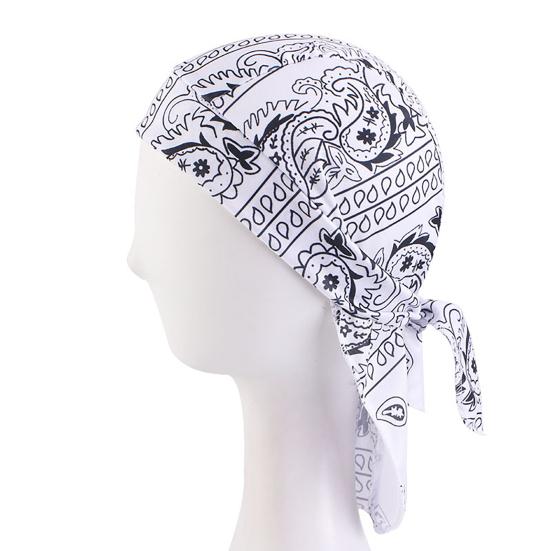 Cappello da Pirata in Tessuto Traspirante con Stampa di Anacardi Poliestere Spandex 1 Pezzo
