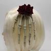 Skeleton Hand Bone Rose Hairpin Headwear Headband Accessory Props  Gift Girl Halloween Decoration