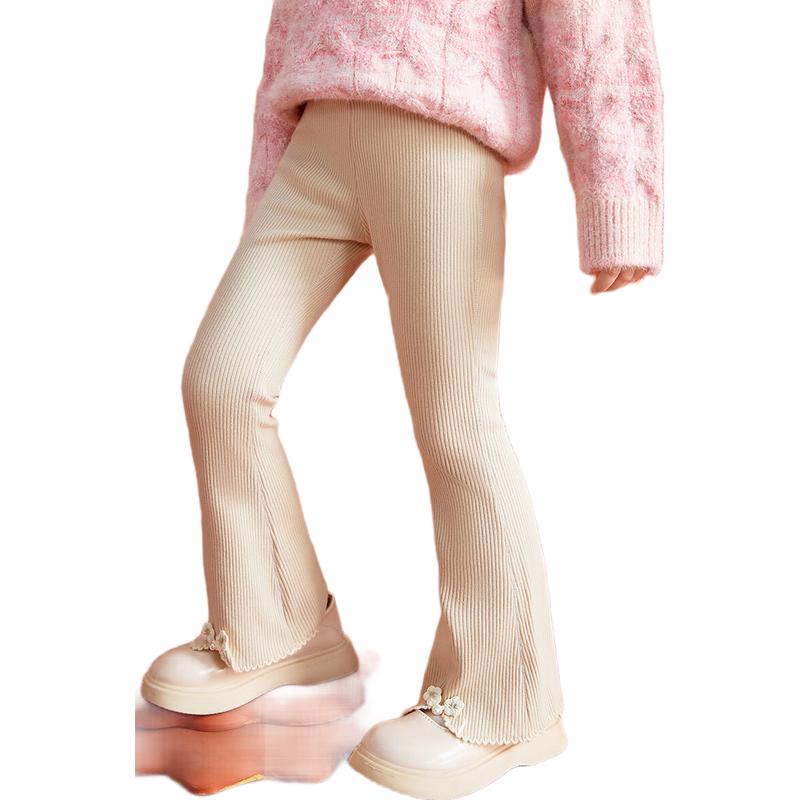 ASK JUNIOR Girls Floral Knit Casual Pants 120