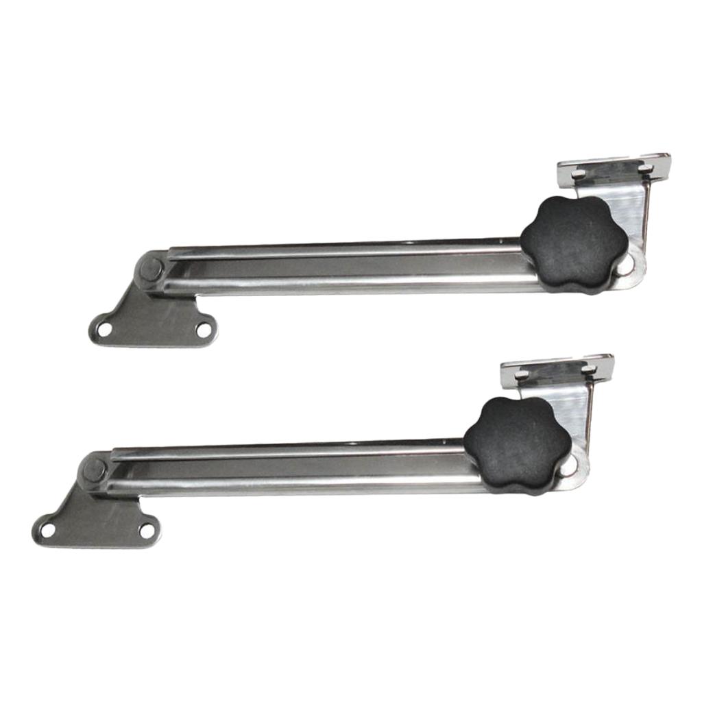 2x 8" Stainless Steel Boat Lock Hatch Deck Hinge Adjustable Latch Fastener
