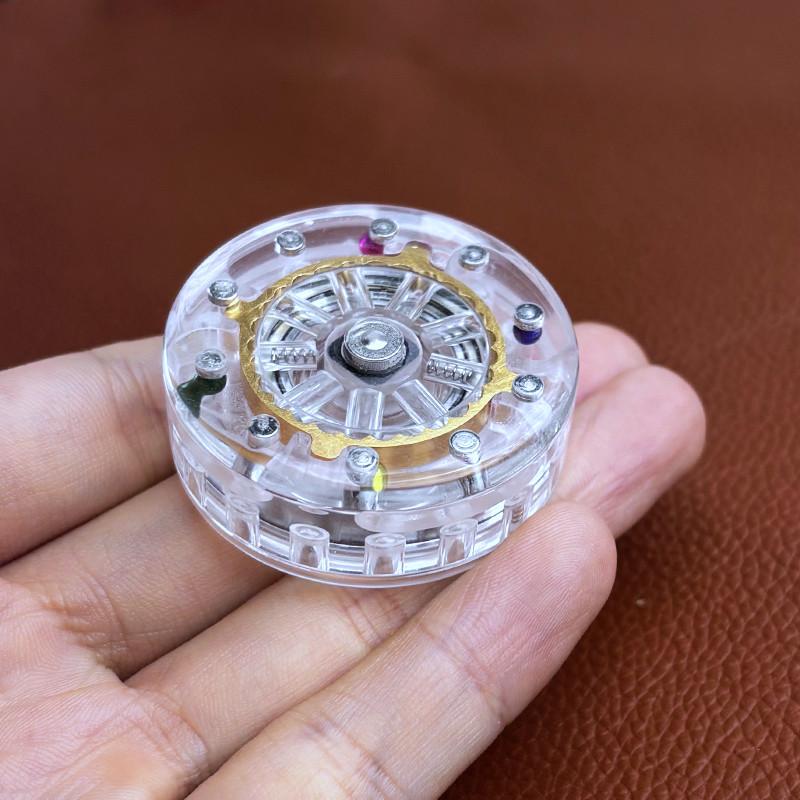 

Shock Drum Ratchet Wheel Magnetic Push Coin Fidget Mechanical Slider Pushing Card Edc Stress Relief Sensory Toy Anti Anxiety