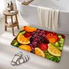Cartoon Fruit Pattern Hallway Carpet Non-Slip Laundry Room Mat Laundry Decor Balcony Child Living Room Toilet Rug