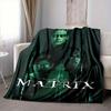 1pc The Matrix Flannel Throw Blanket - HD Printed Lightweight Soft Warm All-Season Blanket for Sofa, Bed, Travel, Camping 025