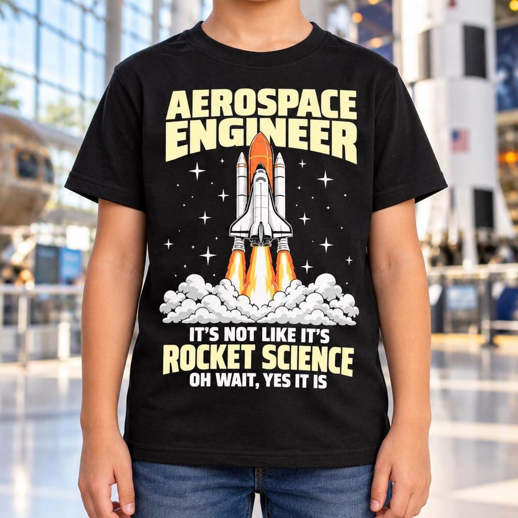 Aerospace Engineer Shirt, Funny Rocket Science Tee, Space Shuttle Launch Design, Engineering Major Graduation Gift, Astronaut Lover Birthday