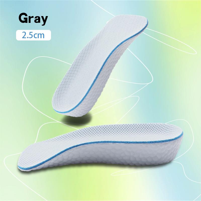 Increase Height Insoles Light Weight Soft Elastic Arch Support Breathable Eva for Men Women Shoes Pads Heighten Lift Inserts