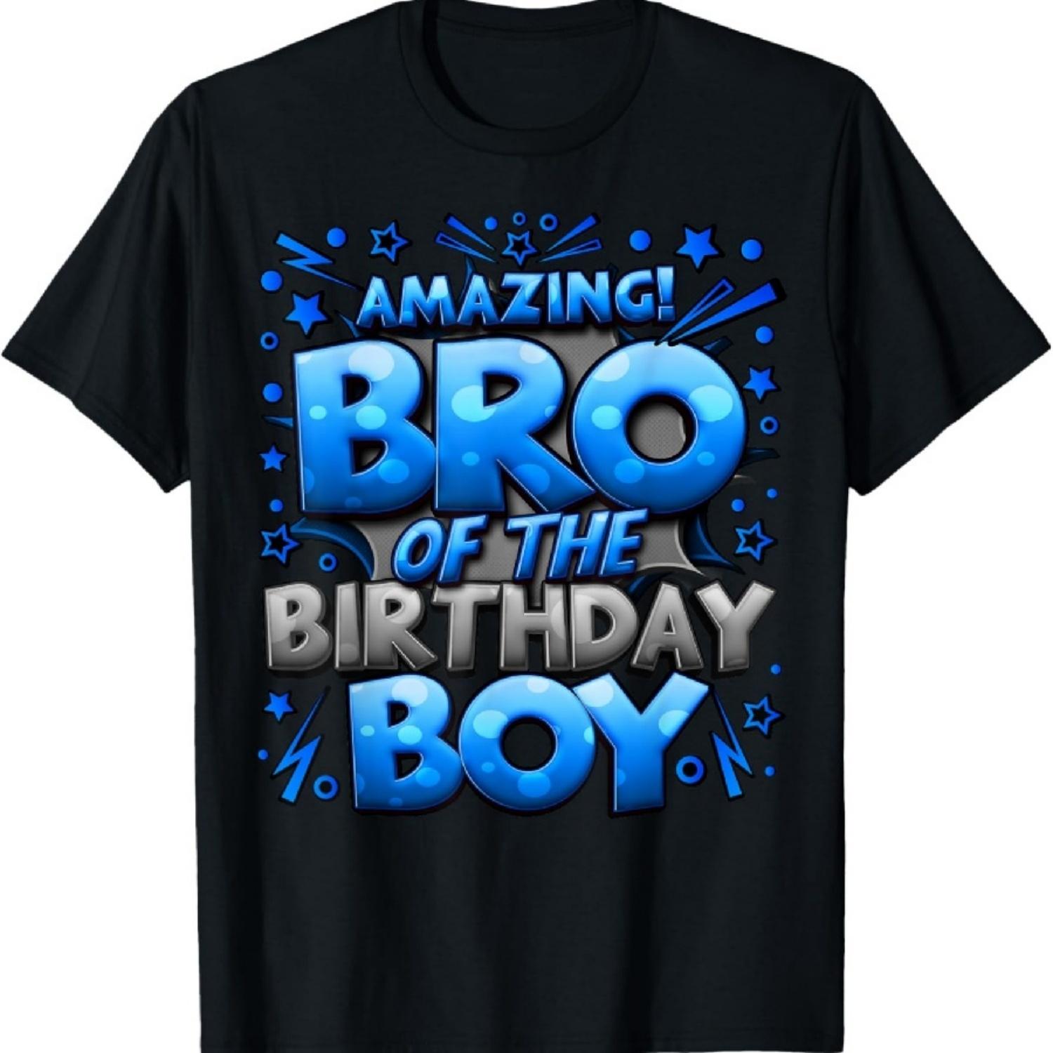 

Brother of the Birthday Boy Matching Family Bro T-Shirt XXXXXL чорний