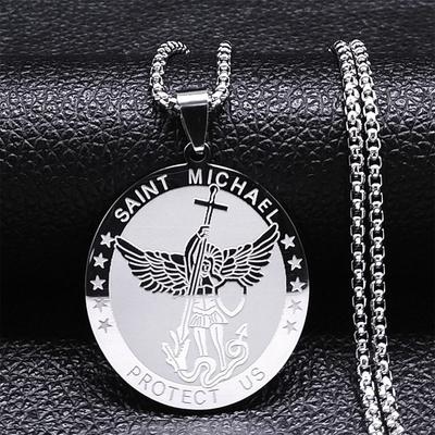 St. Michael's Cathedral Collier médaillon pour femme Collier de la paix bénie