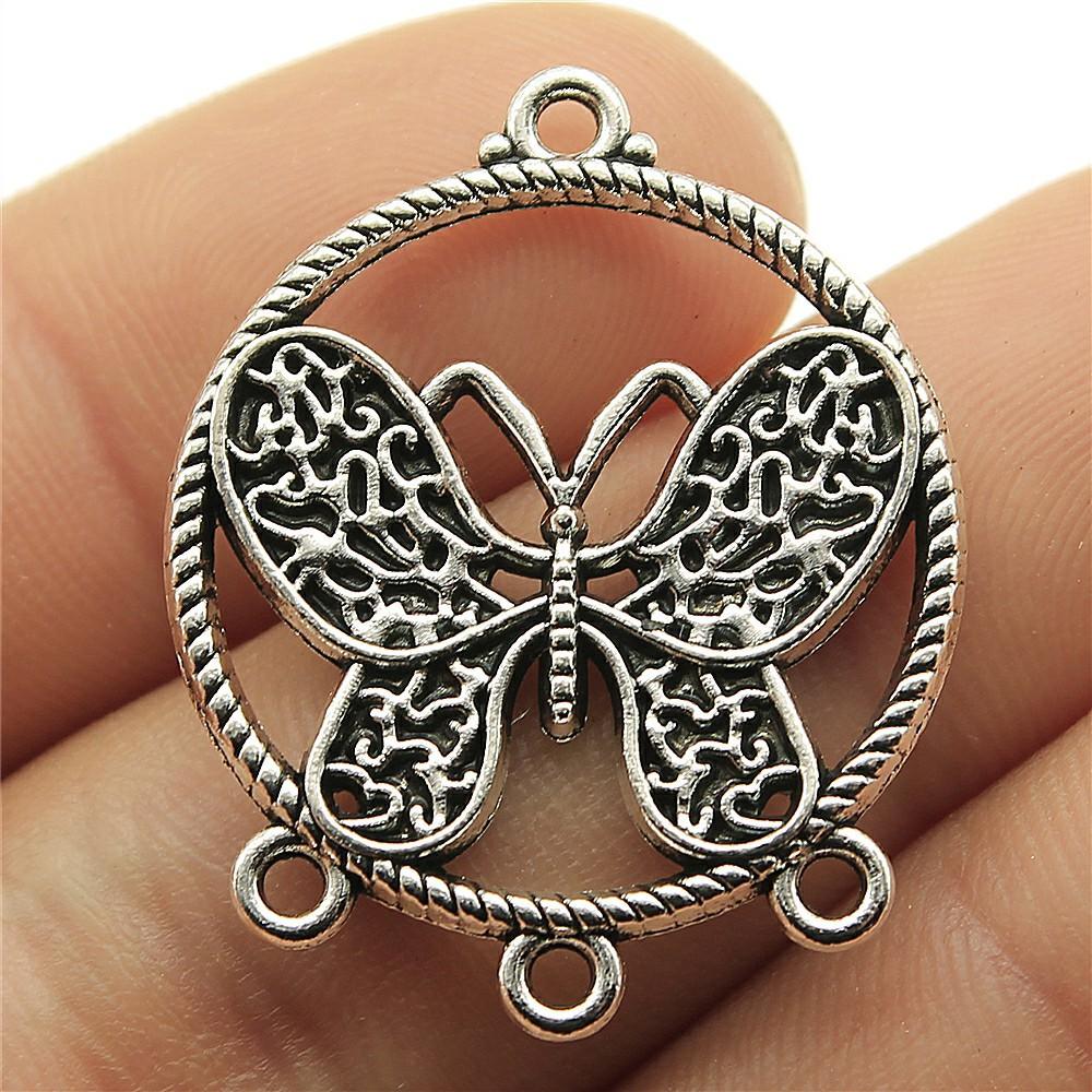 10pcs Charms Butterfly Antique Silver Color Butterfly Pendant Charms Butterfly Charms For Jewelry Making