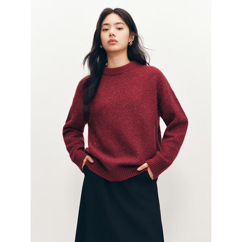 Peacebird Women's Sequin Knit Pullover Sweater