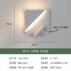 Reading Wall Lamp Led Double Switch 350 Degree Rotation Round Hotel Bedroom Bedside Background Wall Ambient Light
