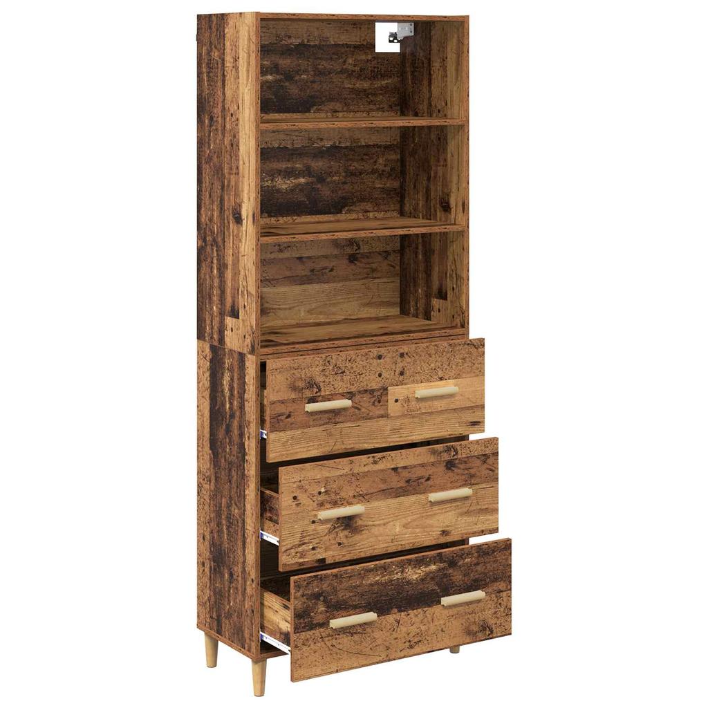 Highboard Reclaimed Wood 69.5 x 32.5 x 180 cm Particleboard