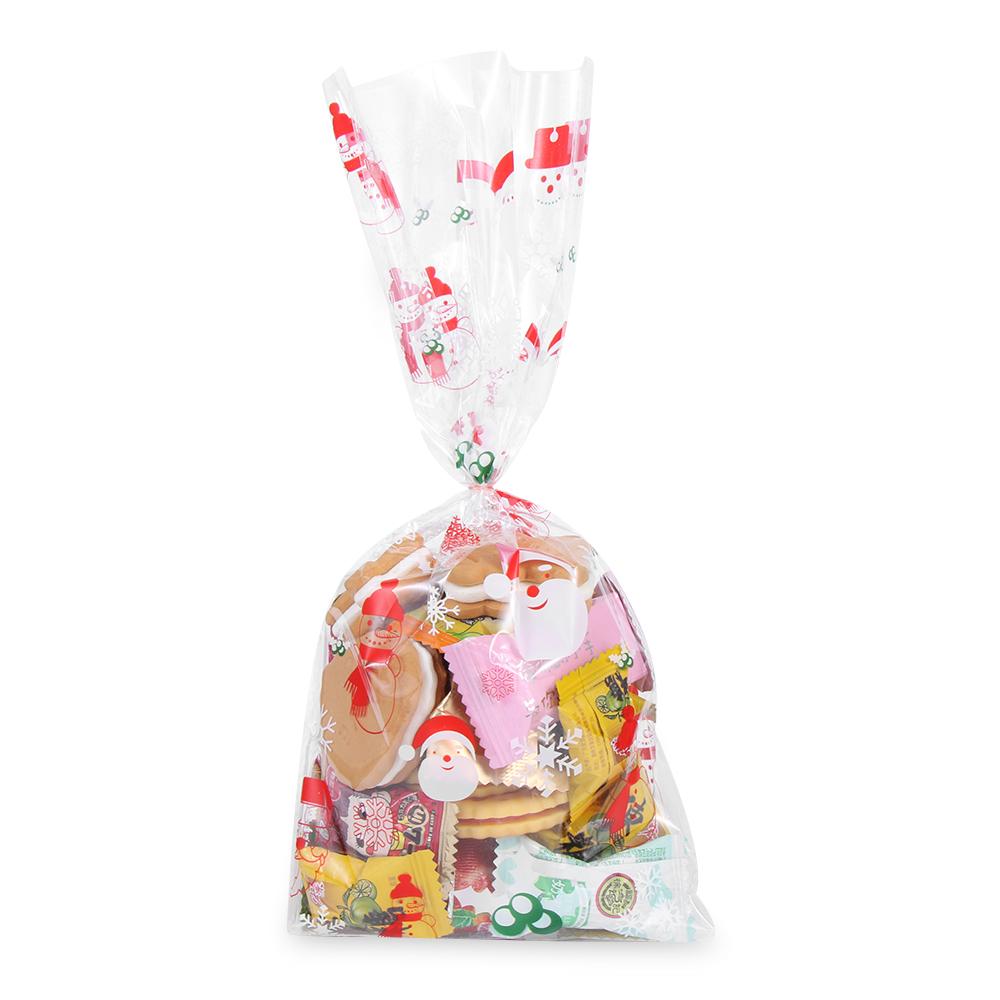 Party Favor Gift Santa Claus Christmas Candy Bags Cookies Storage Baking Packaging Cellophane