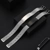Stainless Steel Adjustable Bracelet With Engraving Polished Black Gold Rose Men Women Jewelry