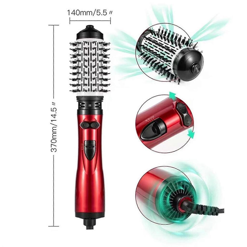 3-in-1 Rotierender Heißluftstyler & Haartrockner zum Trocknen, Locken, Glätten, 360° Rotierender Föhn mit Ionentechnologie