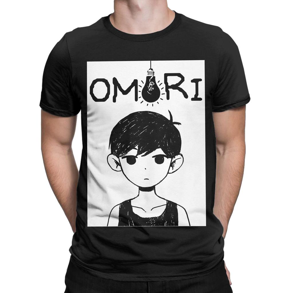 Omori Merch Omori Novelty 100% Cotton T-Shirt Omori Tops Tees For Men