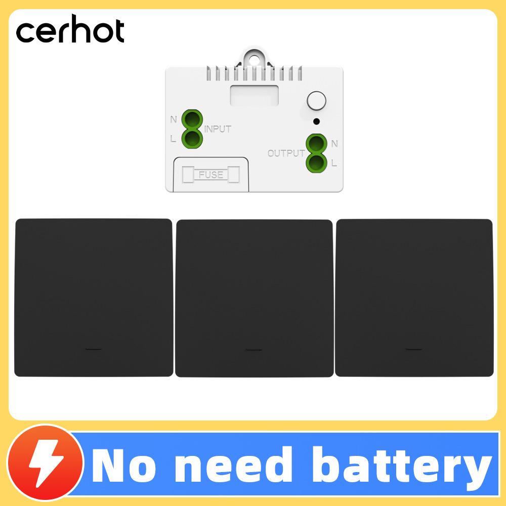 Tuya Graffiti ZigBee Smart WiFi Selbstversorgender Kabelloser Lichtschalter