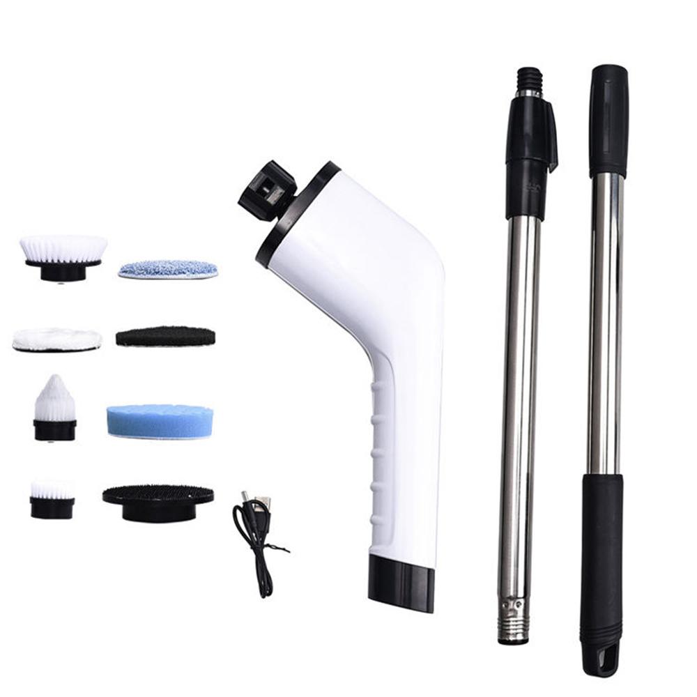 

Беспроводная скруббер Power Spin с 8 сменными насадками и регулируемым съемным электрическим чистящим инструментом FUT008 CN белый