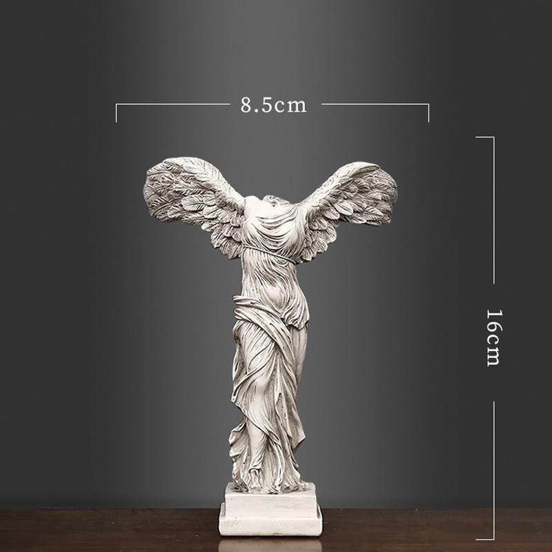 Statue der Siegesgöttin, feines kreatives Dekor, besondere Kunstskulptur, Heimdekoration, Statue, Dekoration, Kunstharz, Kunsthandwerk, modernes Wohnzimmer, Ornament, Geschenke