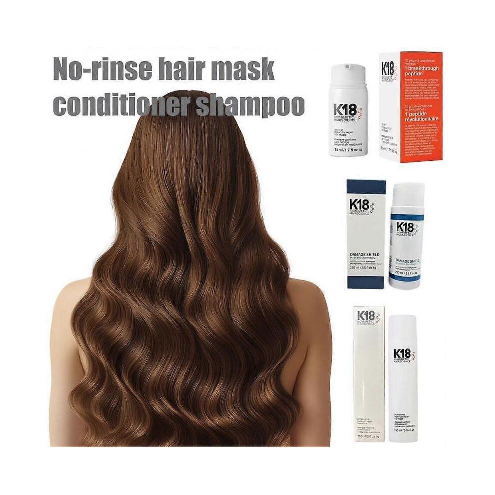 (150ml)Mascarilla Reparadora Molecular sin Aclarado K18 con Tecnología de Péptidos para Todo Tipo de Cabello Tratamiento de 4 Minutos