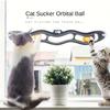 1pc Cat Toys Interactive Cat and Dog Suction Ball Toys Plastic Wavy Roller with Balls Fun Animal Toys Perfect Window Sills and Furniture, Cat Toys