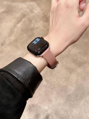 Superior Leather Strap For Apple Watch Band Women 38mm 40mm 41mm 42mm 44mm 45mm 46mm 49mmClassic Minimalist Leather St