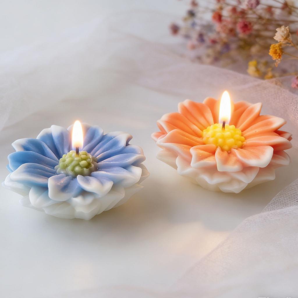 Candy Baking Mould Flexible 3d Flower Silicone Mold Daisy Flower Mold 3d Aromatherapy Candle Mold For Scented Candles Resin Art