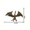 Retro Solid Brass Creative Crafts Soaring Phoenix Figurines Miniature Funny Toy Craft Collection Desktop Ornaments Home Decor