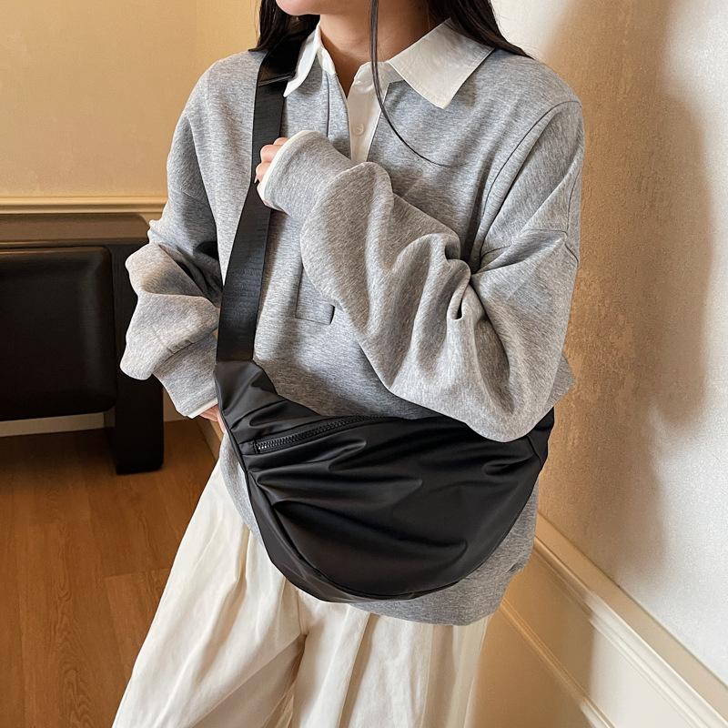 Retro Simple Casual Large Capacity Tote Bag Fashionable Women's Bag 2025 Fall/Winter New One-Shoulder Crossbody Bag