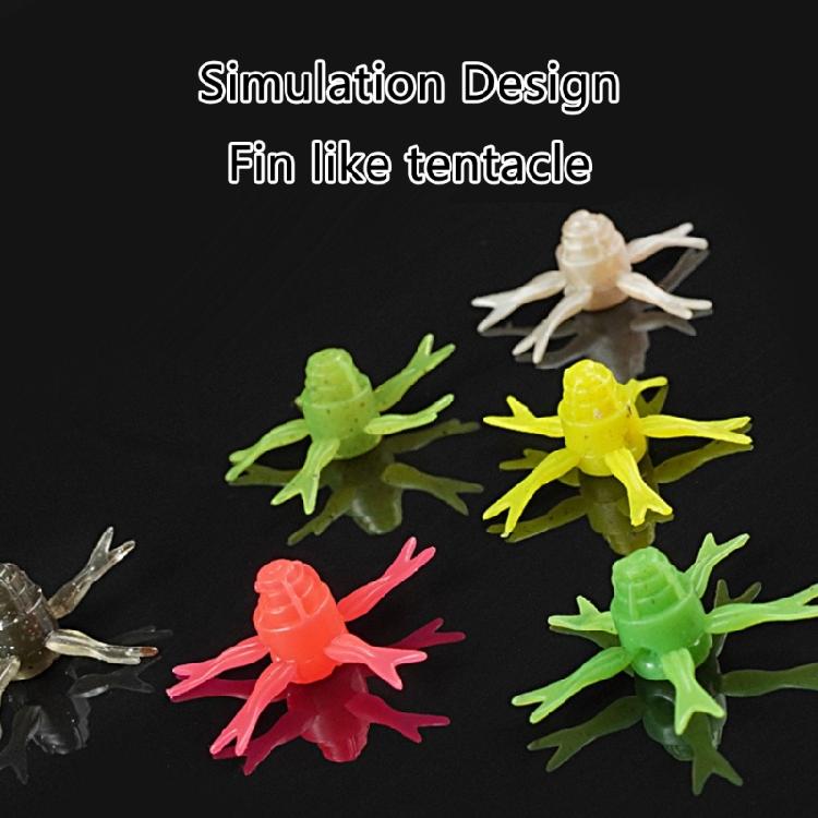 6Pcs Soft Swimming Lures Slow Floating Lures Baits Artificial Fishing Lures Simulation Jellyfish Soft Swimming Lures Set