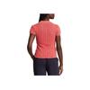 Polo Ralph Lauren Einfarbiges Logo Strick Slim Fit Poloshirt Damen Tops Korallenrot 211743311-007